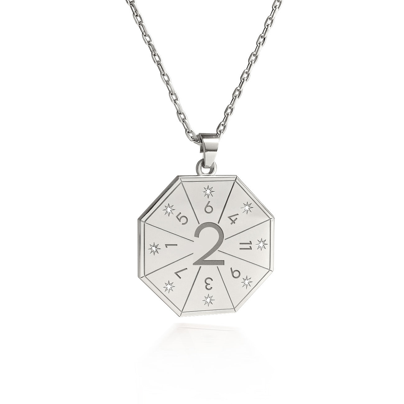 Naszyjnik z wisiorkiem Mediatora (2) w kolorze srebrnym – Pieczęć Harmonii