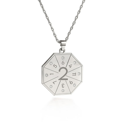 Naszyjnik z wisiorkiem Mediatora (2) w kolorze srebrnym – Pieczęć Harmonii