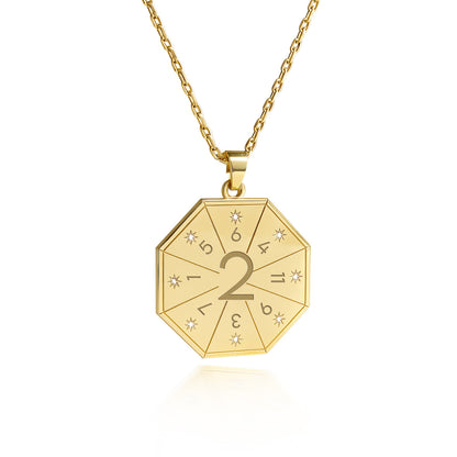 Naszyjnik z wisiorkiem Mediatora (2) w kolorze złotym – Pieczęć Harmonii