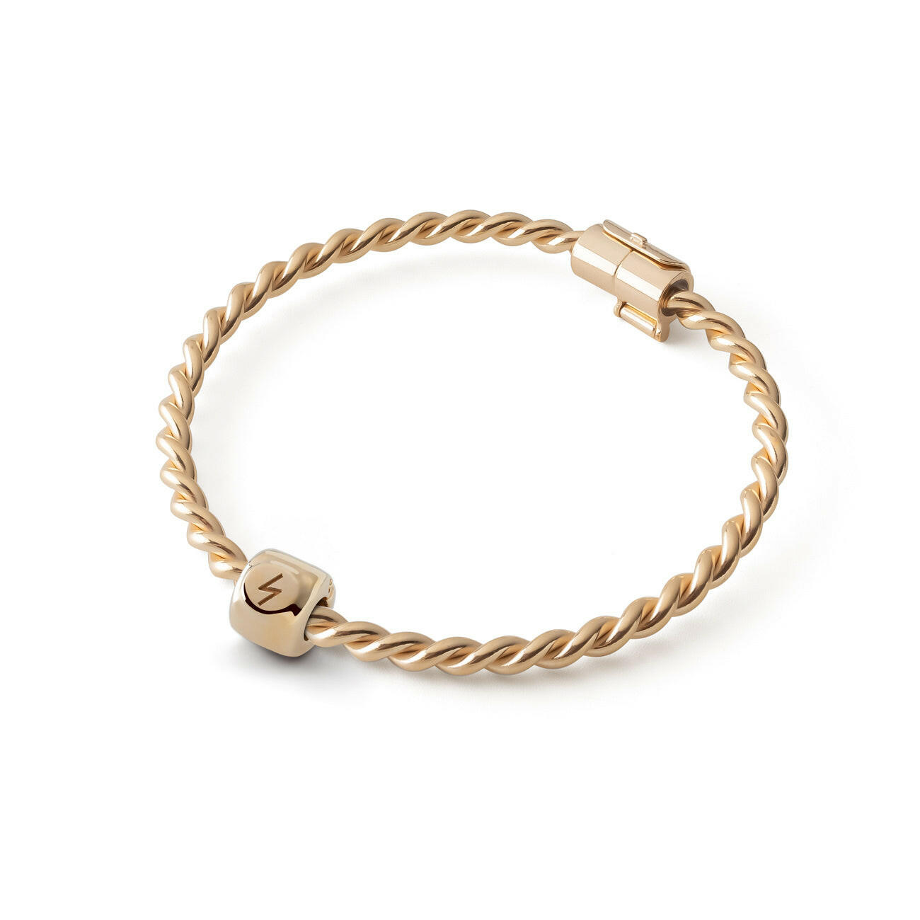 Charms z runą Sowelo (ᛋ) Pozłacany – amulet światła i sukcesu - srebro pr. 925.