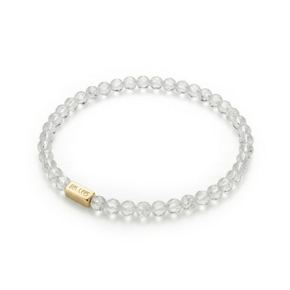 Náramek s Rock Crystal a prostorem pro kouzlo – 925 Silver