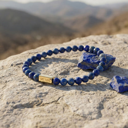 Bransoletka z Lapis Lazuli i miejscem na charms – Srebro 925