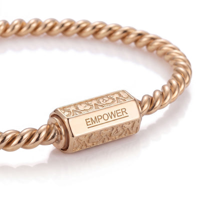 Miedziana pozłacana bransoletka tensorowa Quantum – Kubit Wzmocnienia (188 MHz)