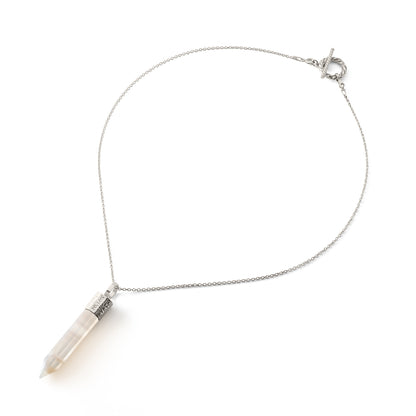 Naszyjnik z Onyksem – Srebro 925 pokryte platyną