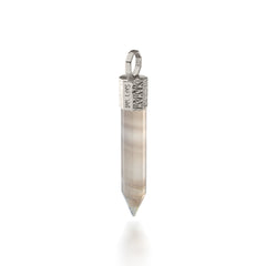 Onyx Pendant – 925 Silver Plated with Platinum