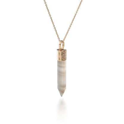 Naszyjnik z Onyksem – Srebro 925 pozłacane