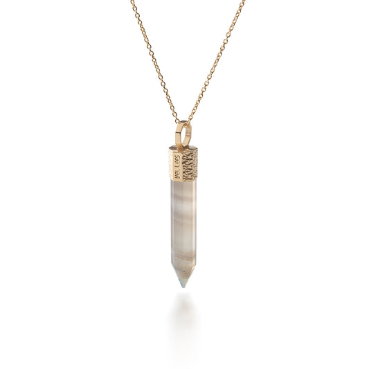 Naszyjnik z Onyksem – Srebro 925 pozłacane