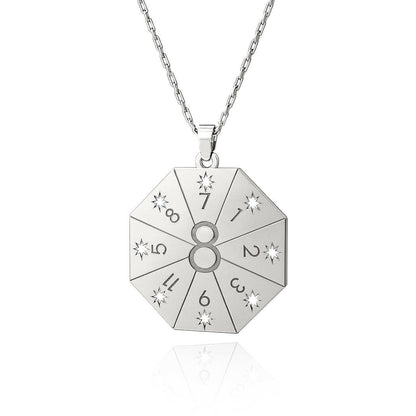 Naszyjnik z wisiorkiem Brama Lwa 8.8 w kolorze srebrnym – Amulet Duszy.