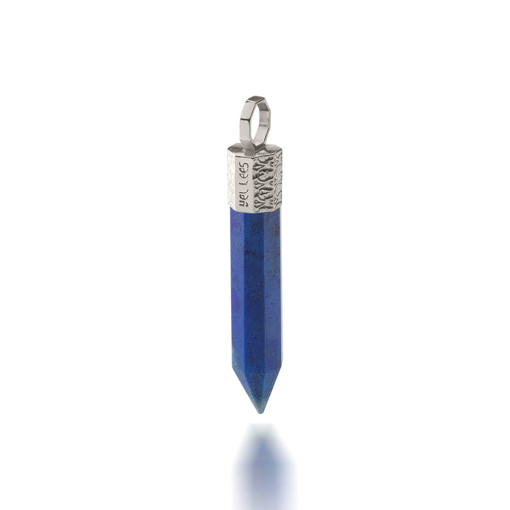 Zawieszka z Lapis Lazuli – Srebro 925 pokryte platyną