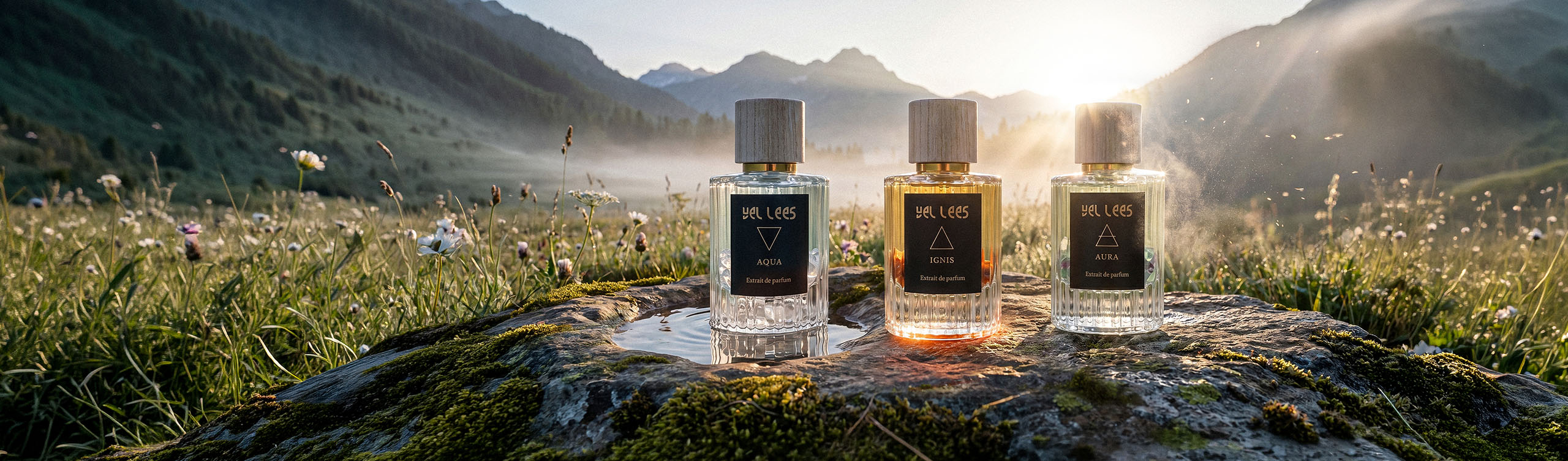 Perfumy VEL LEES Żywioły – kolekcja extrait de parfum inspirowana energią ognia, wody i innych żywiołów, intensywne i trwałe kompozycje zapachowe.