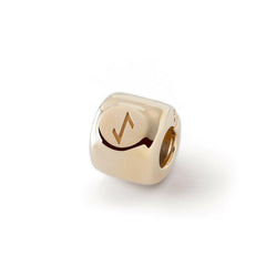 Charms z runą Eihwaz (ᛇ) Pozłacany – amulet równowagi i przejścia - srebro pr. 925