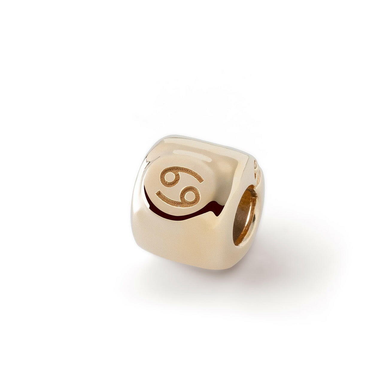 Charms ze znakiem zodiaku Rak (♋︎) Pozłacany - srebro pr. 925.