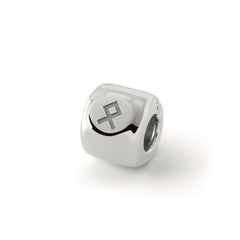 Charms z runą Othala (ᛟ) – amulet dziedzictwa i bezpieczeństwa – Brąz pokryty platyną