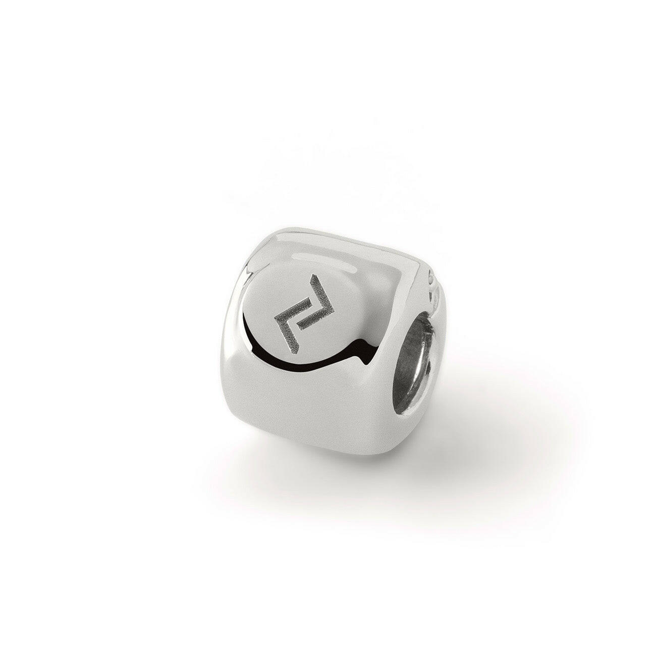 Charms z runą Nauthiz (ᚾ) – amulet cierpliwości i determinacji, brąz pokryty platyną