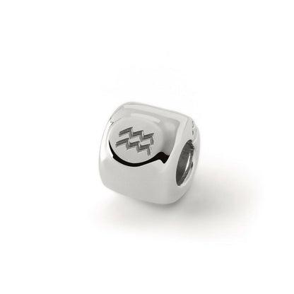 Charms ze znakiem zodiaku Wodnik (♒︎) Srebrny - srebro pr. 925.