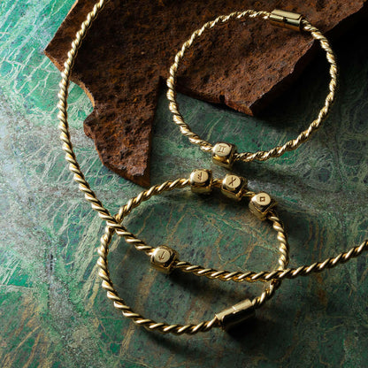 Miedziana bransoletka tensorowa w kolorze złotym - Zaginiony.